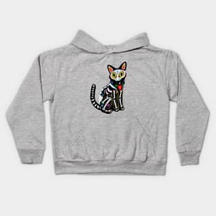 Dia de los Meow-tos Kids Hoodie